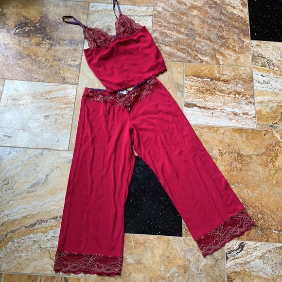 DKNY sexy raspberry/tan soft cotton blend nightie - Picture 1 of 10